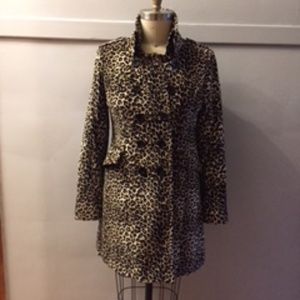 Buffalo David Bitton Velvet Leopard Print Jacket